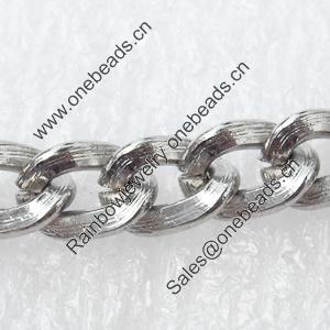 Iron Jewelry Chains, Lead-free Link's size:8.1x6.5mm, thickness:2mm, Sold by Group