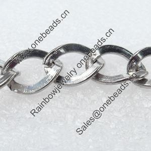 Iron Jewelry Chains, Lead-free Link's size:13.3x9.6mm, thickness:2mm, Sold by Group