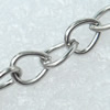 Iron Jewelry Chains, Lead-free Link's size:4x5.5mm, thickness:0.5mm, Sold by Group