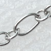 Iron Jewelry Chains, Lead-free Link's size:3.5x6mm,3x3mm, thickness:0.3mm,0.1mm, Sold by Group