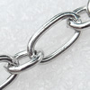 Iron Jewelry Chains, Lead-free Link's size:6x12mm,6x7mm, thickness:1.5mm,1.2mm, Sold by Group