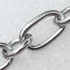 Iron Jewelry Chains, Lead-free Link's size:8x13.5mm,8x10mm, thickness:2mm, Sold by Group