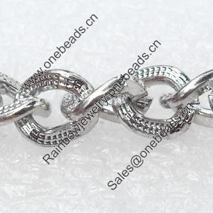 Iron Jewelry Chains, Lead-free Link's size:6x8mm, thickness:1.5mm, Sold by Group