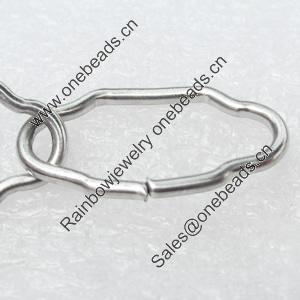 Iron Jewelry Chains, Lead-free Link's size:23x12mm, thickness:1.5mm, Sold by Group