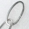 Iron Jewelry Chains, Lead-free Link's size:23x12mm, thickness:2mm, Sold by Group