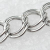 Iron Jewelry Chains, Lead-free Link's size:5x5mm, thickness:1mm, Sold by Group