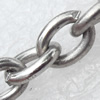 Iron Jewelry Chains, Lead-free Link's size:7x5.3mm, thickness:1mm, Sold by Group