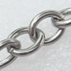 Iron Jewelry Chains, Lead-free Link's size:8.5x6.8mm, thickness:1mm, Sold by Group