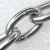 Iron Jewelry Chains, Lead-free Link's size:10x6.7mm, thickness:2mm, Sold by Group