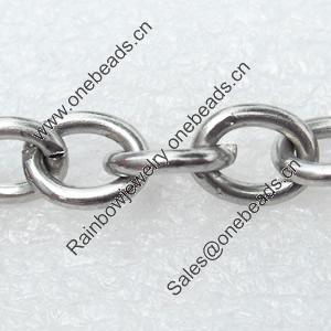 Iron Jewelry Chains, Lead-free Link's size:10.5x8.4mm, thickness:2mm, Sold by Group