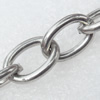 Iron Jewelry Chains, Lead-free Link's size:14.6x10.2mm, thickness:2mm, Sold by Group