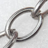 Iron Jewelry Chains, Lead-free Link's size:16.2x11.4mm, thickness:2mm, Sold by Group