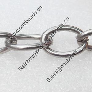 Iron Jewelry Chains, Lead-free Link's size:16.2x11.4mm, thickness:2mm, Sold by Group
