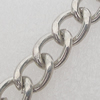 Iron Jewelry Chains, Lead-free Link's size:10.8x7.9mm, thickness:1.5mm, Sold by Group 