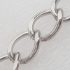 Iron Jewelry Chains, Lead-free Link's size:15.3x11.1mm, thickness:2mm, Sold by Group 