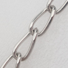 Iron Jewelry Chains, Lead-free Link's size:17.9x9.0mm, thickness:2mm, Sold by Group 