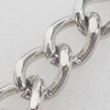Iron Jewelry Chains, Lead-free Link's size:14.2x10mm, thickness:2.3mm, Sold by Group 