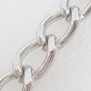 Iron Jewelry Chains, Lead-free Link's size:17x10.5mm, thickness:2.5mm, Sold by Group 