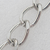 Iron Jewelry Chains, Lead-free Link's size:16.8x12mm, thickness:1.5mm, Sold by Group 