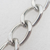 Iron Jewelry Chains, Lead-free Link's size:19x10.6mm, thickness:2.5mm, Sold by Group 