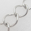 Iron Jewelry Chains, Lead-free Link's size:14.6x10.6mm, thickness:1.5mm, Sold by Group 