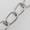 Iron Jewelry Chains, Lead-free Link's size:10.7x5.9mm, thickness:1.8mm, Sold by Group 
