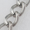 Iron Jewelry Chains, Lead-free Link's size:15.5x11.4mm, thickness:2.5mm, Sold by Group 