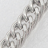 Iron Jewelry Chains, Lead-free Link's size:6.9x4.7mm, thickness:0.5mm, Sold by Group 