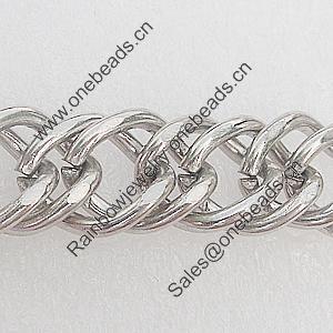 Iron Jewelry Chains, Lead-free Link's size:13.8x11mm, thickness:1.5mm, Sold by Group 