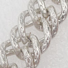 Iron Jewelry Chains, Lead-free Link's size:11.3x9.8mm, thickness:1.3mm, Sold by Group 