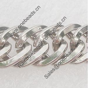 Iron Jewelry Chains, Lead-free Link's size:11.4x8.8mm, thickness:1.5mm, Sold by Group 