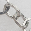 Iron Jewelry Chains, Lead-free Link's size:9.9mm, thickness:1mm, Sold by Group 