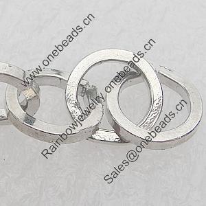 Iron Jewelry Chains, Lead-free Link's size:9.9mm, thickness:1mm, Sold by Group 