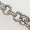 Iron Jewelry Chains, Lead-free Link's size:4.5mm, thickness:0.2mm, Sold by Group 