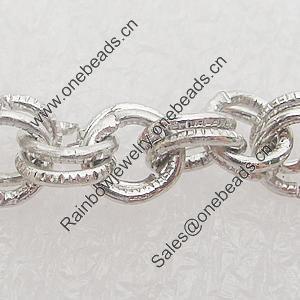 Iron Jewelry Chains, Lead-free Link's size:5mm, thickness:0.5mm, Sold by Group 