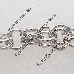 Iron Jewelry Chains, Lead-free Link's size:6mm, thickness:0.8mm, Sold by Group 