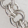 Iron Jewelry Chains, Lead-free Link's size:6mm, thickness:0.8mm, Sold by Group 