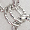 Iron Jewelry Chains, Lead-free Link's size:8mm, thickness:1mm, Sold by Group 