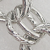 Iron Jewelry Chains, Lead-free Link's size:8x8.2mm, thickness:1mm, Sold by Group 