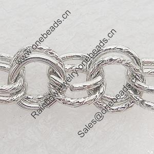 Iron Jewelry Chains, Lead-free Link's size:8x8.2mm, thickness:1mm, Sold by Group 