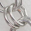 Iron Jewelry Chains, Lead-free Link's size:9x9.5mm, thickness:1mm, Sold by Group 