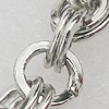 Iron Jewelry Chains, Lead-free Link's size:8x8.2mm, thickness:1mm, Sold by Group 