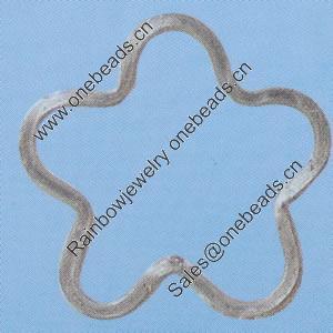 Iron Jumprings, Lead-Free, Flower, 27mm, Sold by Bag