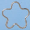 Iron Jumprings, Lead-Free, Flower, 27mm, Sold by Bag