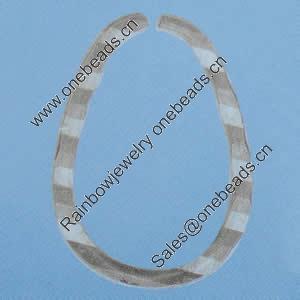 Iron Jumprings, Lead-Free Split, 23x32mm, Sold by Bag