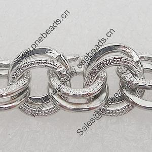 Iron Jewelry Chains, Lead-free Link's size:9.2x9.7mm, thickness:1.5mm, Sold by Group 