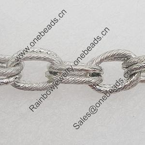 Iron Jewelry Chains, Lead-free Link's size:10x13.5mm, thickness:1.5mm, Sold by Group 