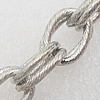 Iron Jewelry Chains, Lead-free Link's size:10x13.5mm, thickness:1.5mm, Sold by Group 