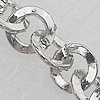 Iron Jewelry Chains, Lead-free Link's size:4.3x4.5mm, thickness:0.8mm, Sold by Group 