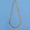Iron Jumprings, Lead-Free Split, 17x43mm, Sold by Bag